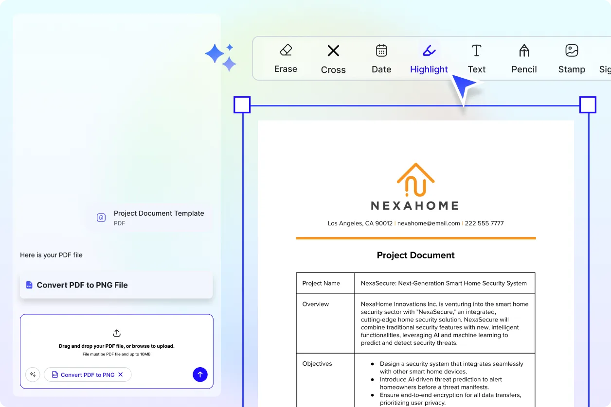 Free AI Convert PDF to PNG, Convert PDF Pages to PNG Images Online